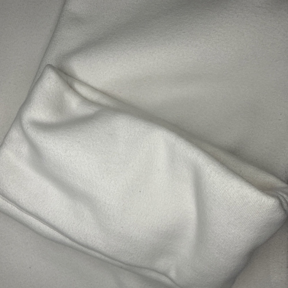 Athleta White Fleece Mock Neck Top XL Oversized Cozy Quiet Luxury Athleisure - Picture 8 of 14